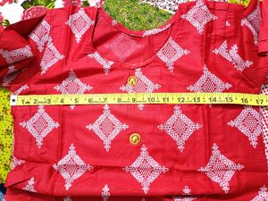 Rayon Foil Print Stitched Kurta