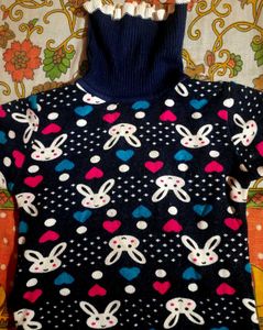 Bunny Girl Sweater 2 To 4 Years
