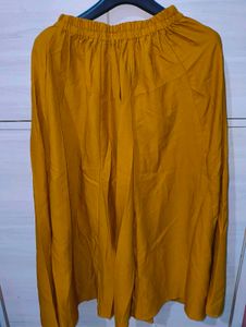 Mustard Ethnic Skirt Plazo