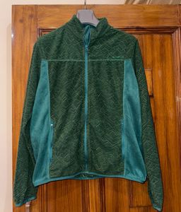 Quechua Green Patterned Fleece Jacket