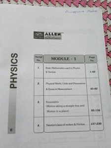 ALLEN Physics Pre-Medical Books(Set of 10)