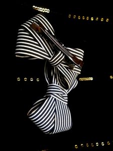 Striped Hair Bows (Set of 2)