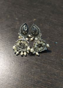 Totally Unused, Oxidise And Bead Earrings, Goes Amazing With Ethnic As Well As Western, 100 Coins For Both