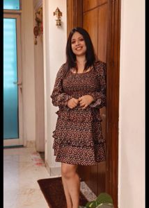 Black and Red Floral Fit An Flare Dress