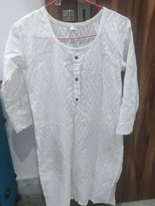 White Cotton Kurta