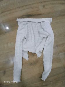 Textured White Shirt