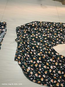 Floral Print Top &amp; Pant Set