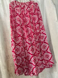 💖💓Pink Patterned Maxi Skirt