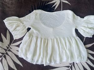 White Babydoll Top