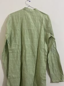 Men Green Ethnic Kurta