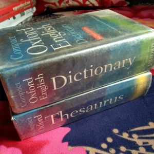 Set Of Compact Oxford English Dictionary And Compact Oxford Thesaurus (Third Edition, Revised)