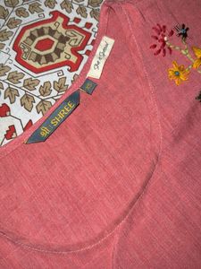 Pink Kurta Set With Dupatta