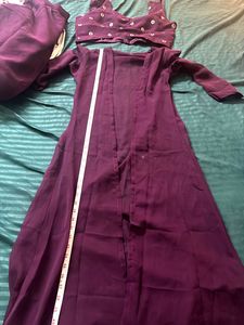 Wine Coloured Coord Set Ethnic