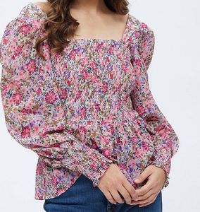 Floral Peplum Top