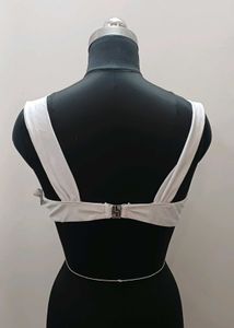 White Bikini Top - Stylish Swimwear