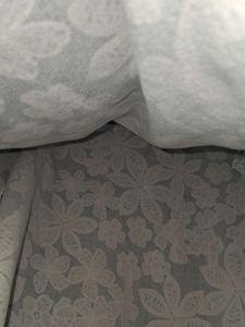 Denim Blue Flower Printed Top