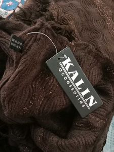 Fringed Brown Poncho