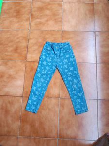 Butterfly Print Denim Jeans