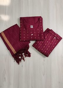 ✨ Elegant Maroon Kurti Set ✨