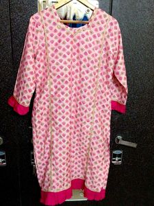 New Pink Printed Kurta💞