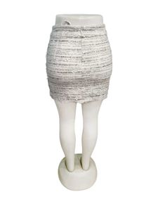 Zara Tweed Mini Skirt Size 28 New Condition