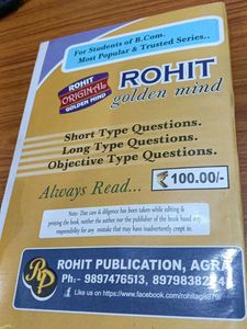 Rohit Golden Mind B.Com Book