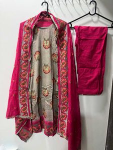 Pink & Grey Pant Suit