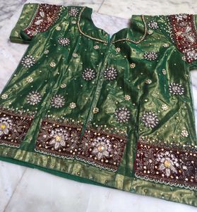 Green 💚 Lehenga Choli Fully Diamond Work
