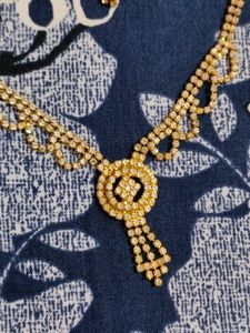 Set Of Artificial Necklace And Earrings