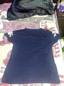 Flower Embroidery T Shirt