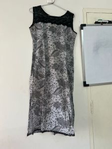 Elegant Black & White kurti