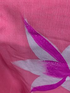 Pink Saree New With Tag