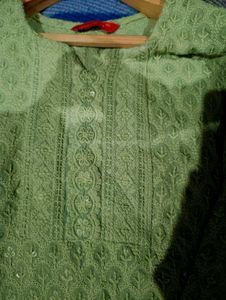 Beautiful Pistachio Kurti💚