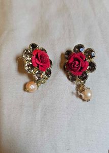 Red Rose Jewelry Set