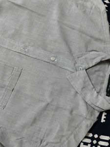 UGIZ Men Cotton Linen Smart Fit Short Sleeve Shirt