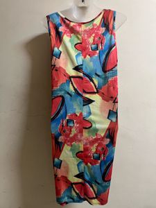 Abstact Print One Piece Dress