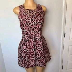 Forever 21 Pink Leopard Print Dress