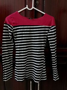 Striped Long Sleeve Top