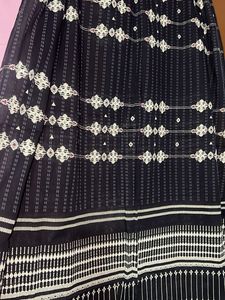 W Black Printed Dupatta