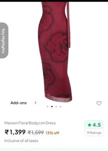 Floral Bodycon Dress 💌