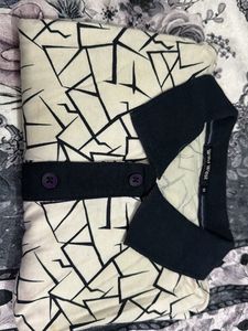 Printed White Polo Shirt