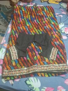 Colorful Saree with Blouse