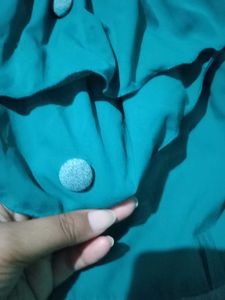 Floral Print Sea Green Dress