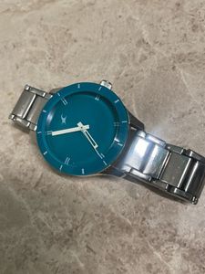 Fastrack Watch Aquablue Silver Colour of Hype 100%