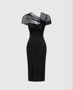 Chic Black Corset Dress