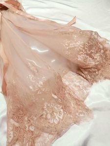 🌺Pink Peach Lace Babydoll Lingerie🌺