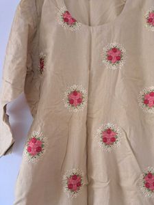 3 Pc Stitched Kurta Set With Salwar
