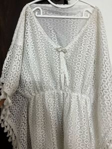 White kimono/ kaftan beach dress