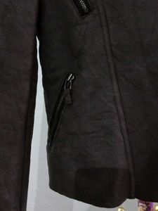 Faux Shearling Biker Jacket