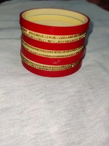 Red & Gold Bangle Set